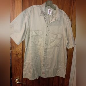 Vintage Dickies Khaki Button-Up Shirt